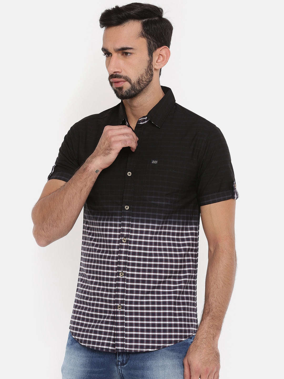 Shop Men Casual Check Shirt Online.