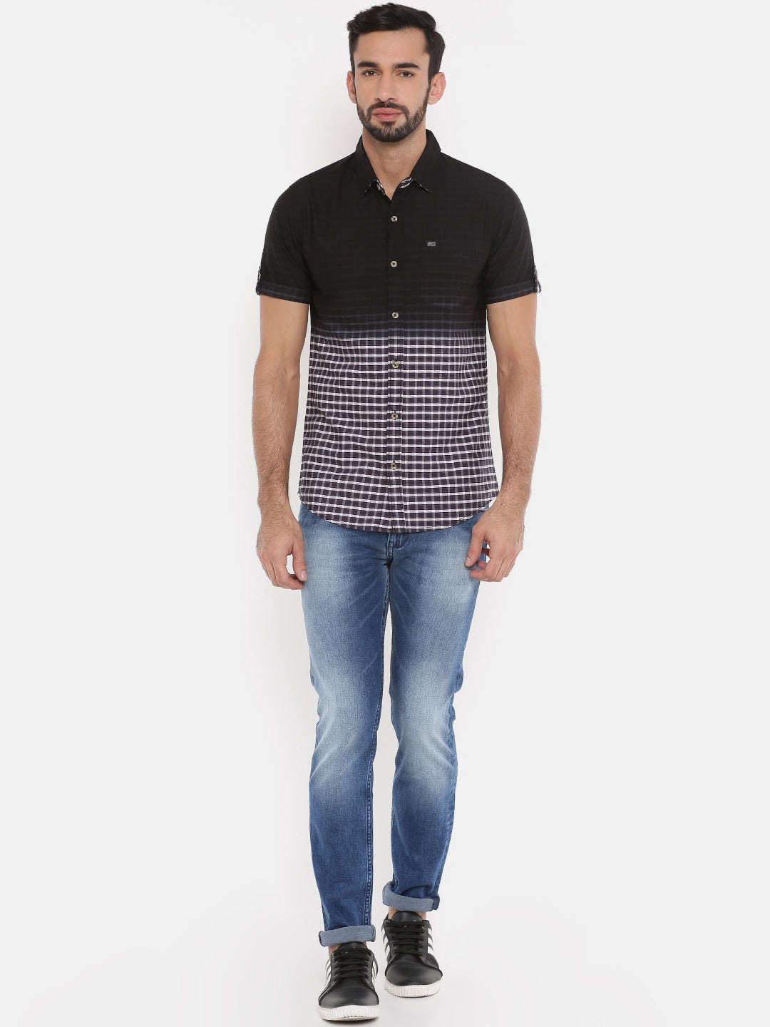 Shop Men Casual Check Shirt Online.