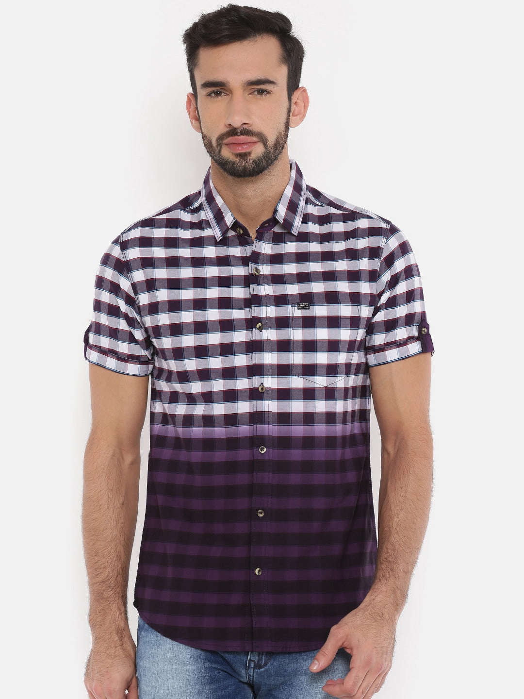 Shop Men Casual Check Shirt Online.