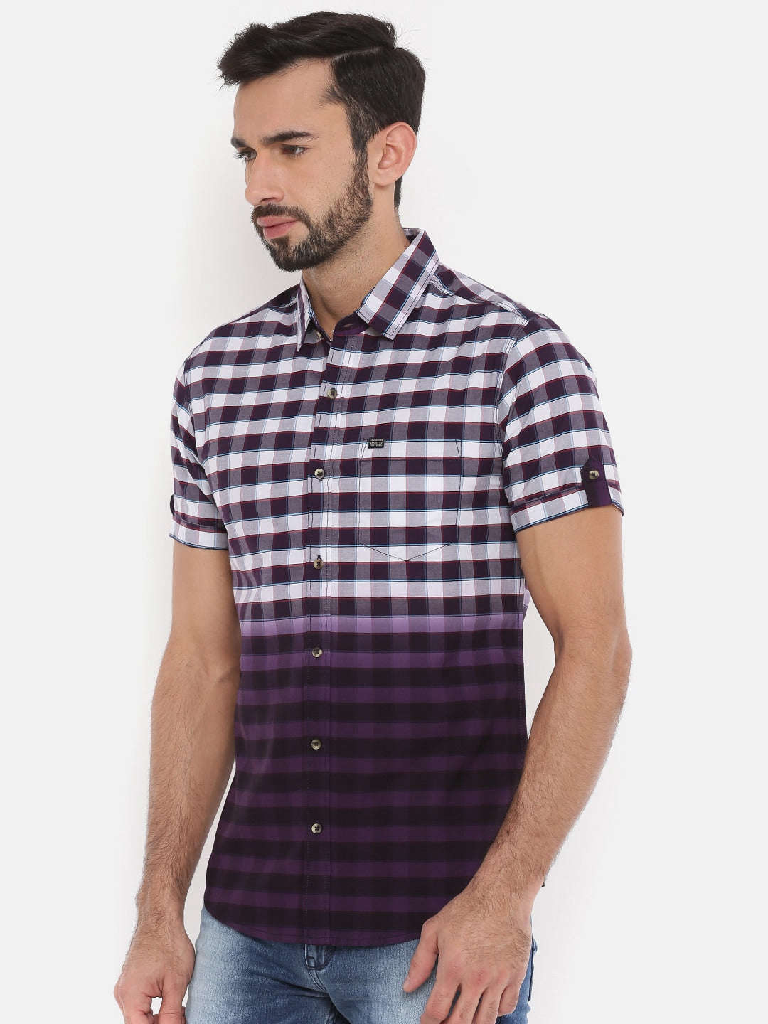 Shop Men Casual Check Shirt Online.