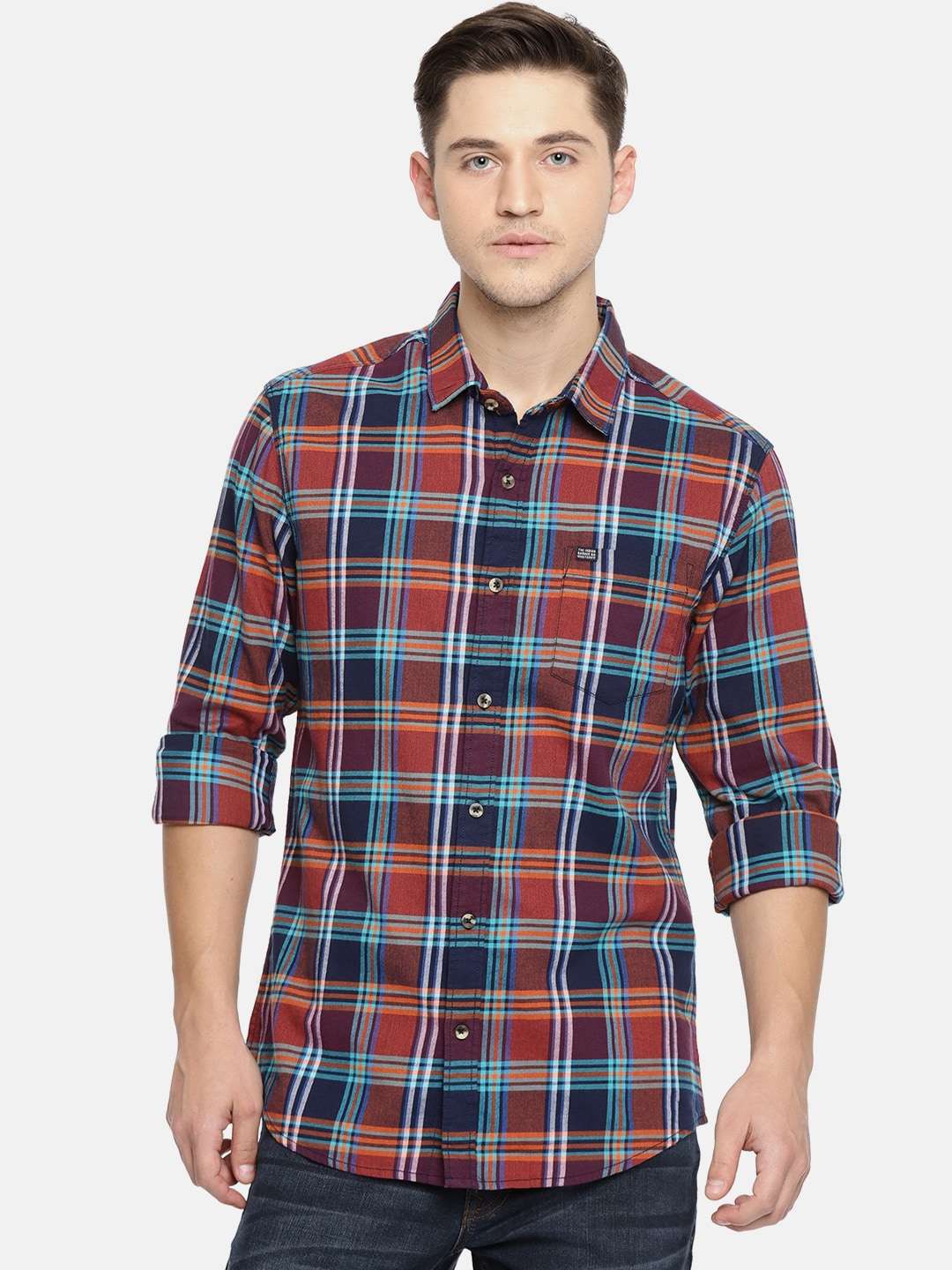 Shop Men Casual Check Shirt Online.