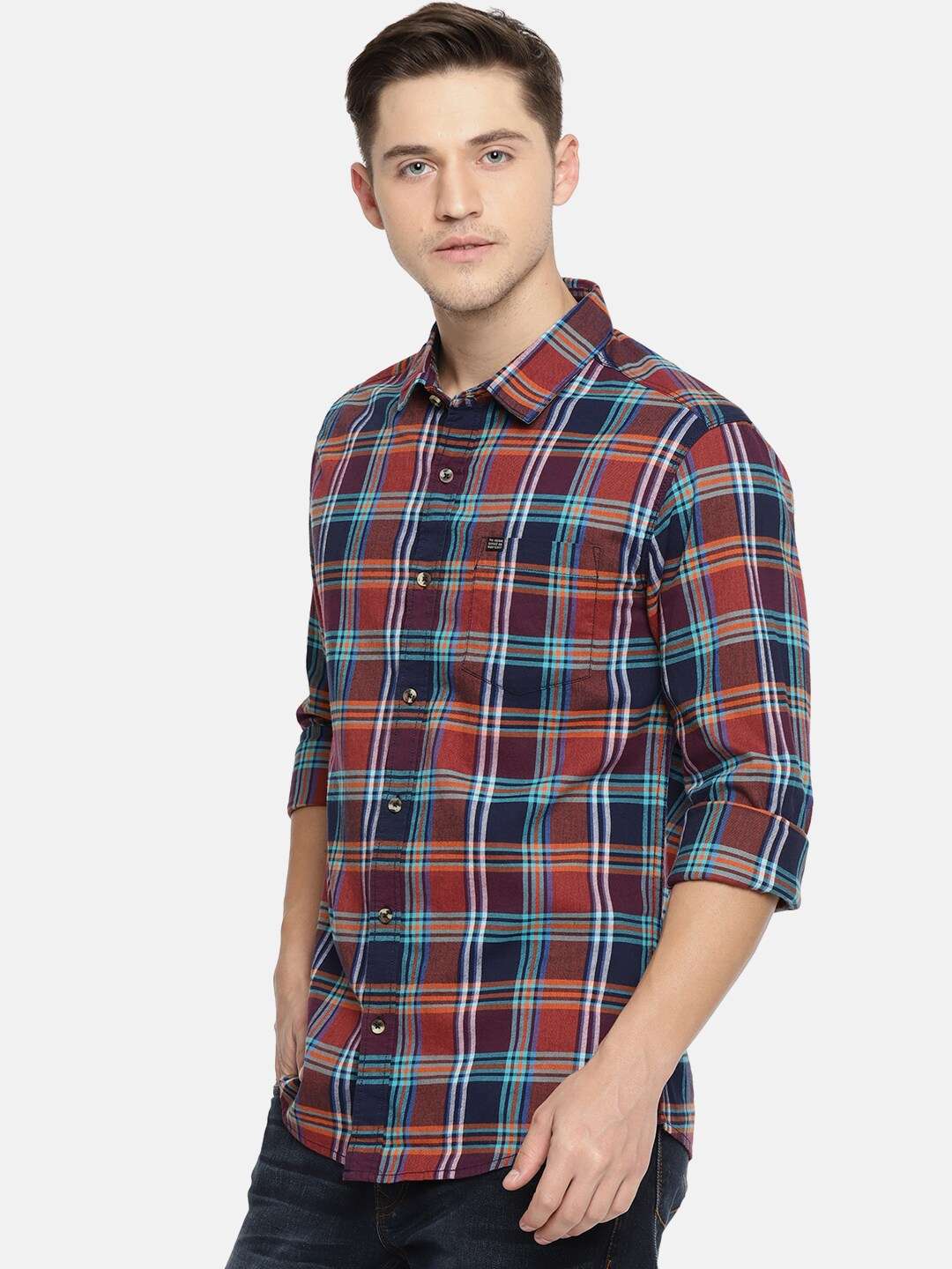 Shop Men Casual Check Shirt Online.