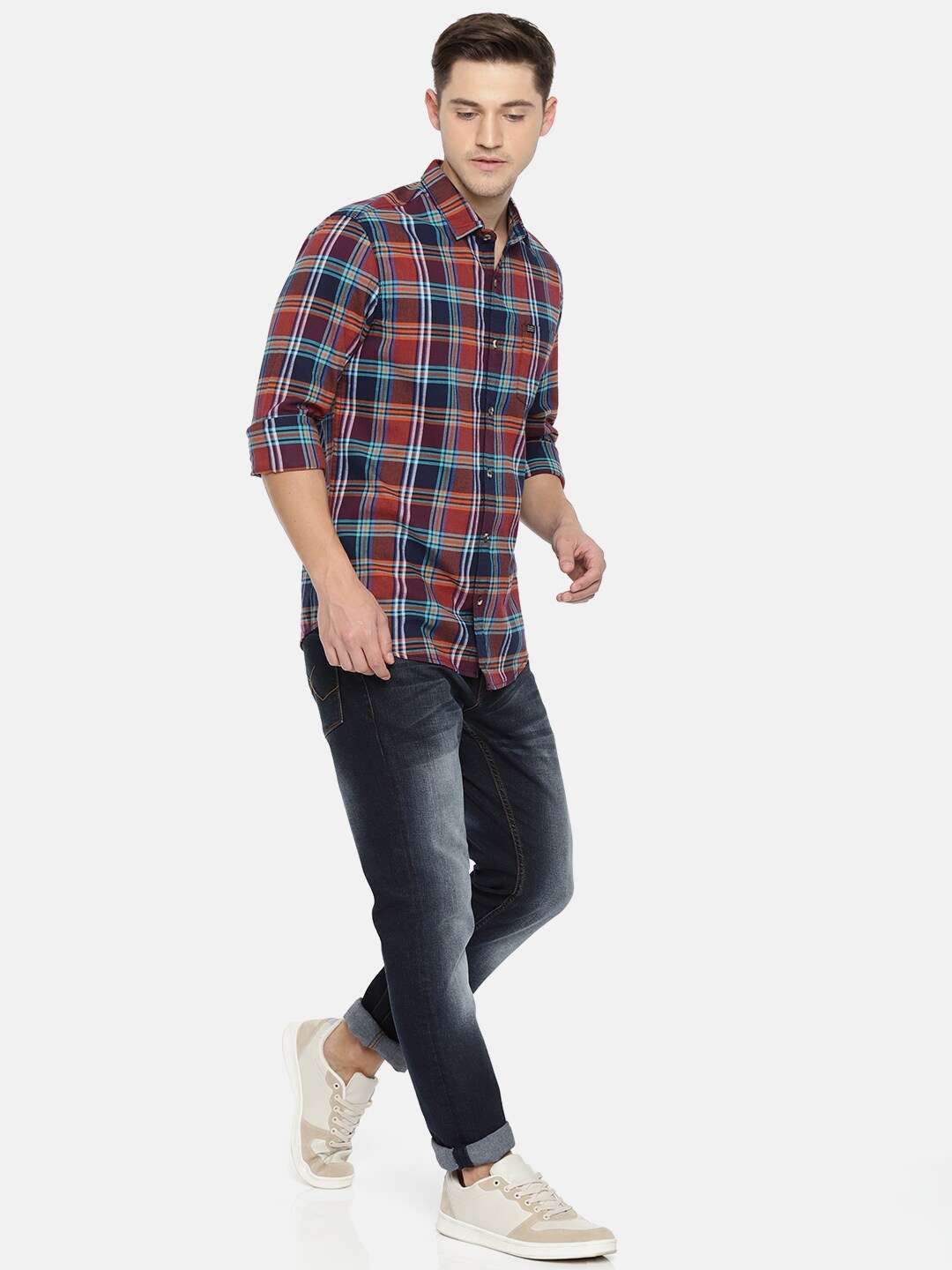 Shop Men Casual Check Shirt Online.