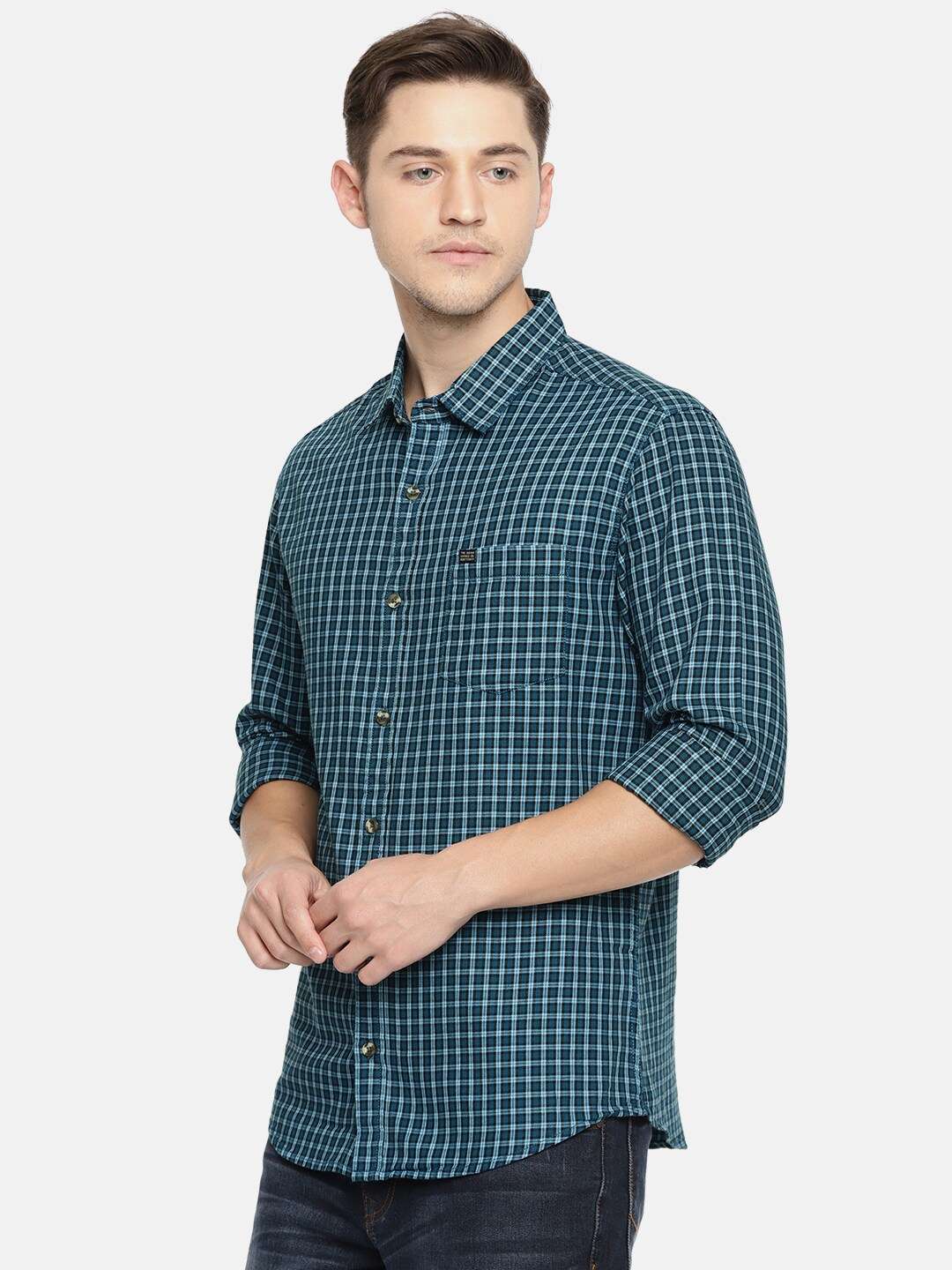 Shop Men Checked Shirt Online.