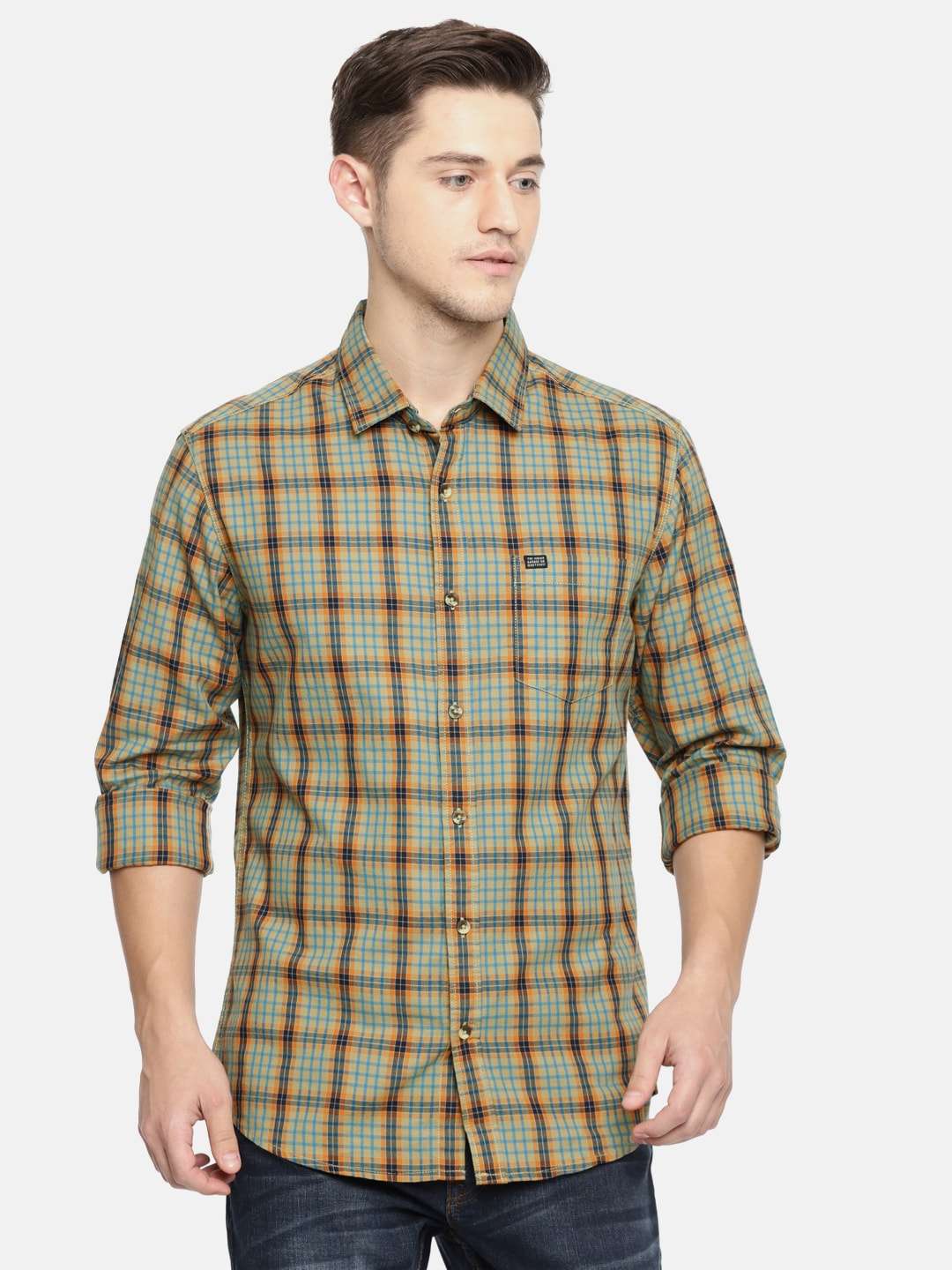 Shop Men Checked Shirt Online.