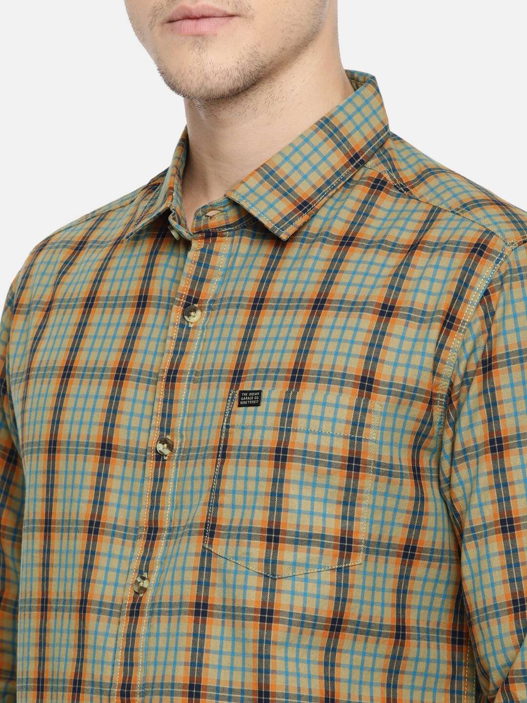 Shop Men Checked Shirt Online.