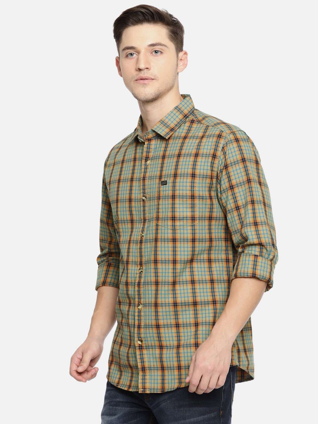 Shop Men Checked Shirt Online.