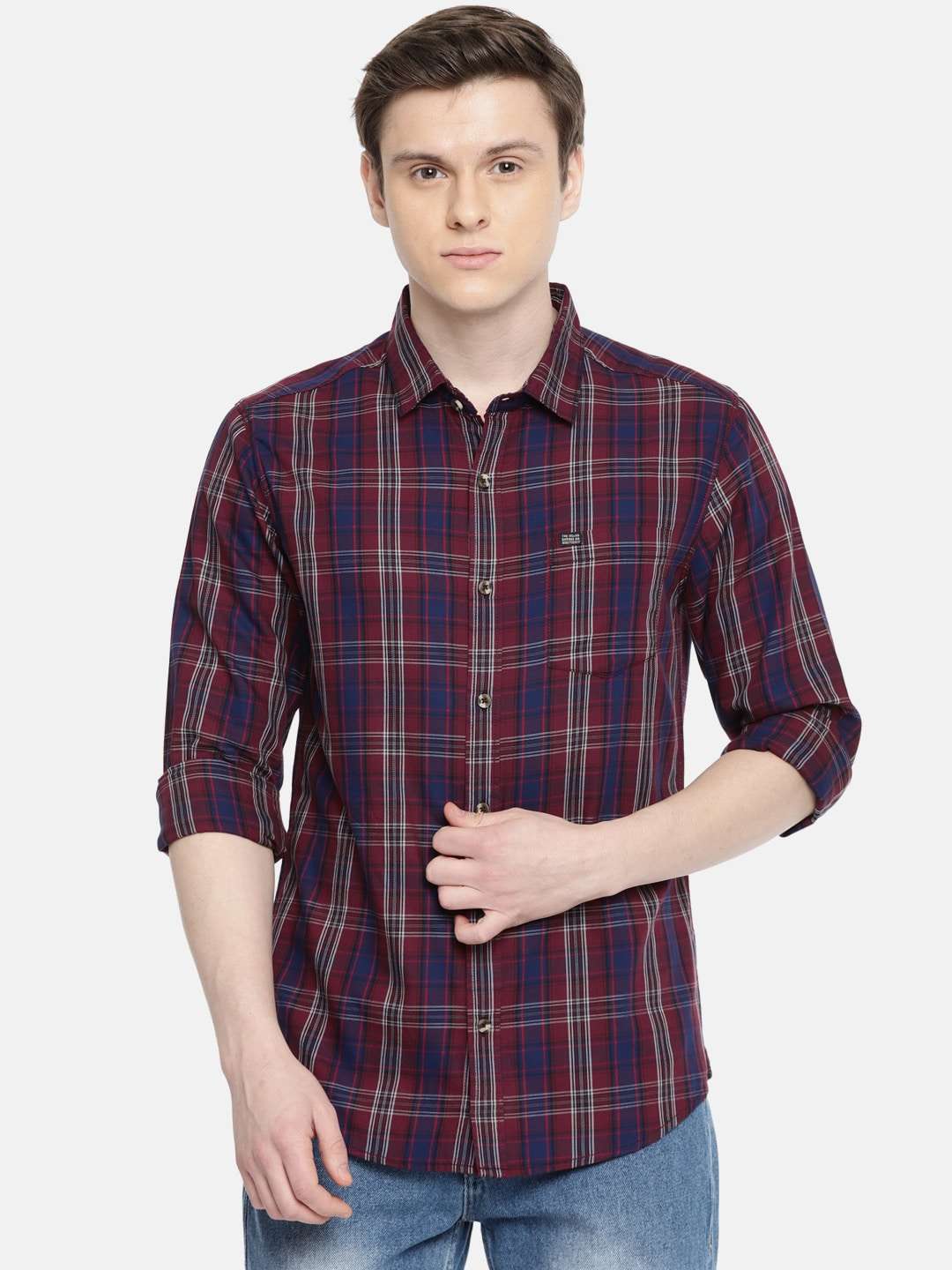 Shop Men Checked Shirt Online.