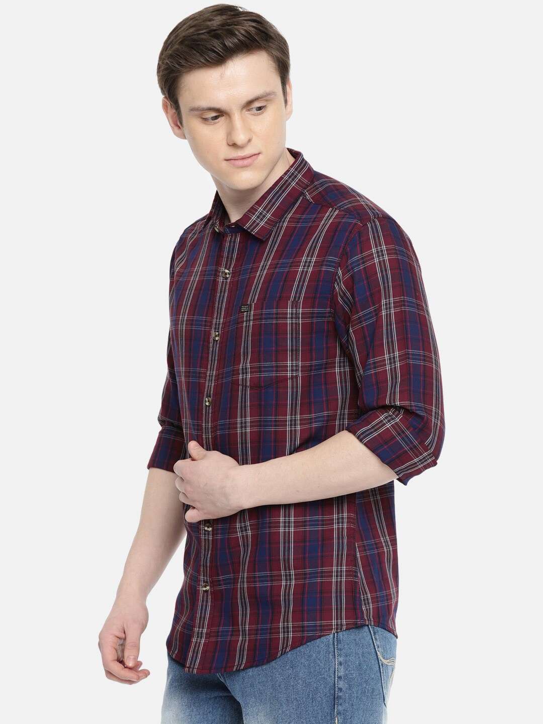 Shop Men Checked Shirt Online.