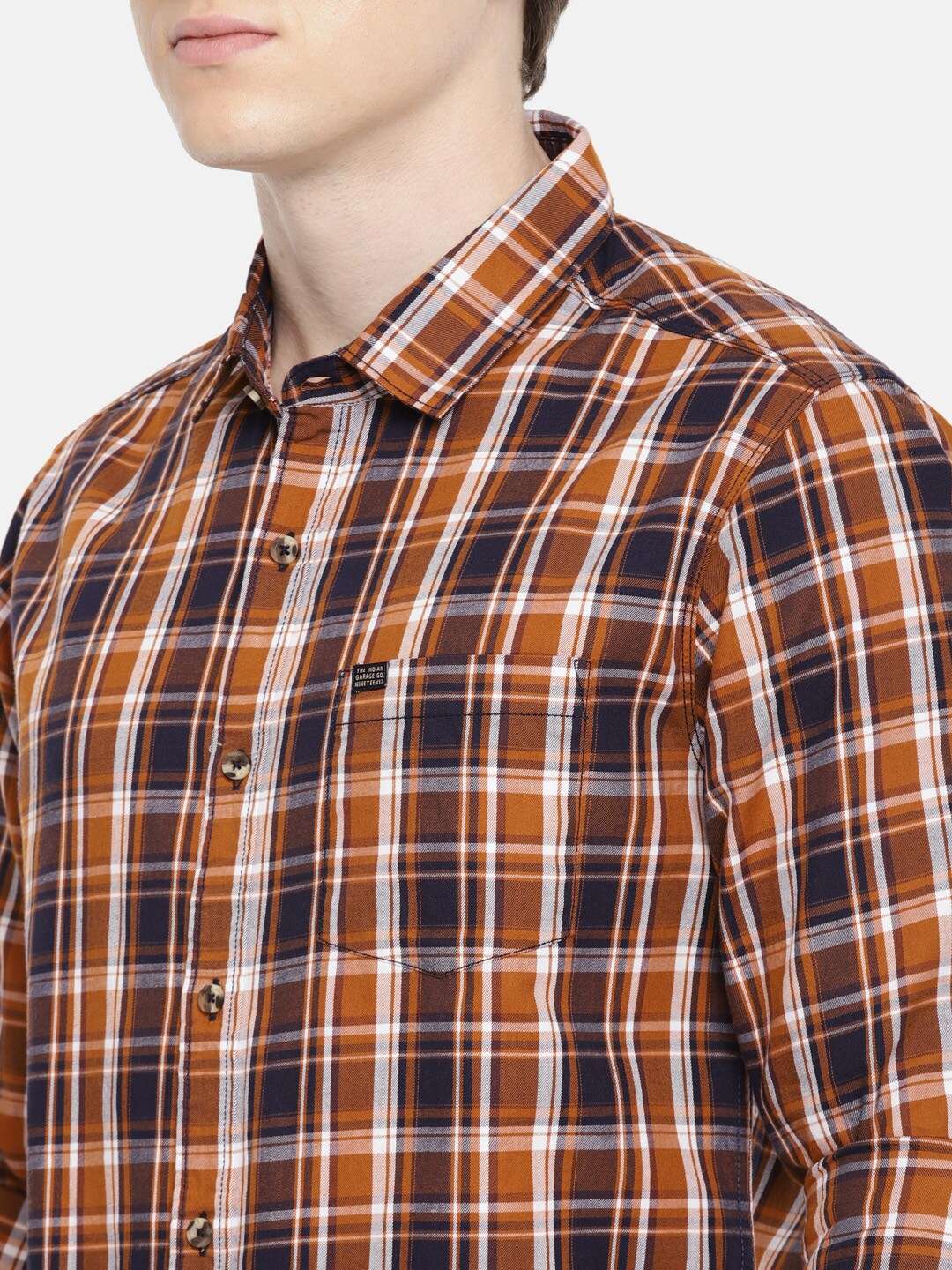 Shop Men Checked Shirt Online.