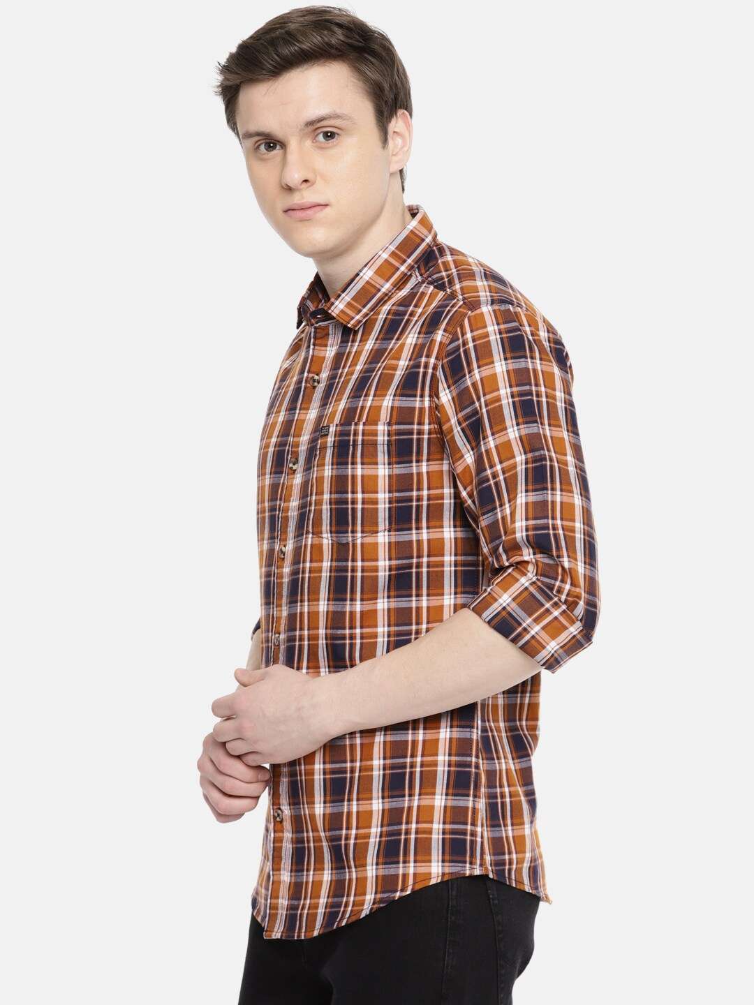 Shop Men Checked Shirt Online.