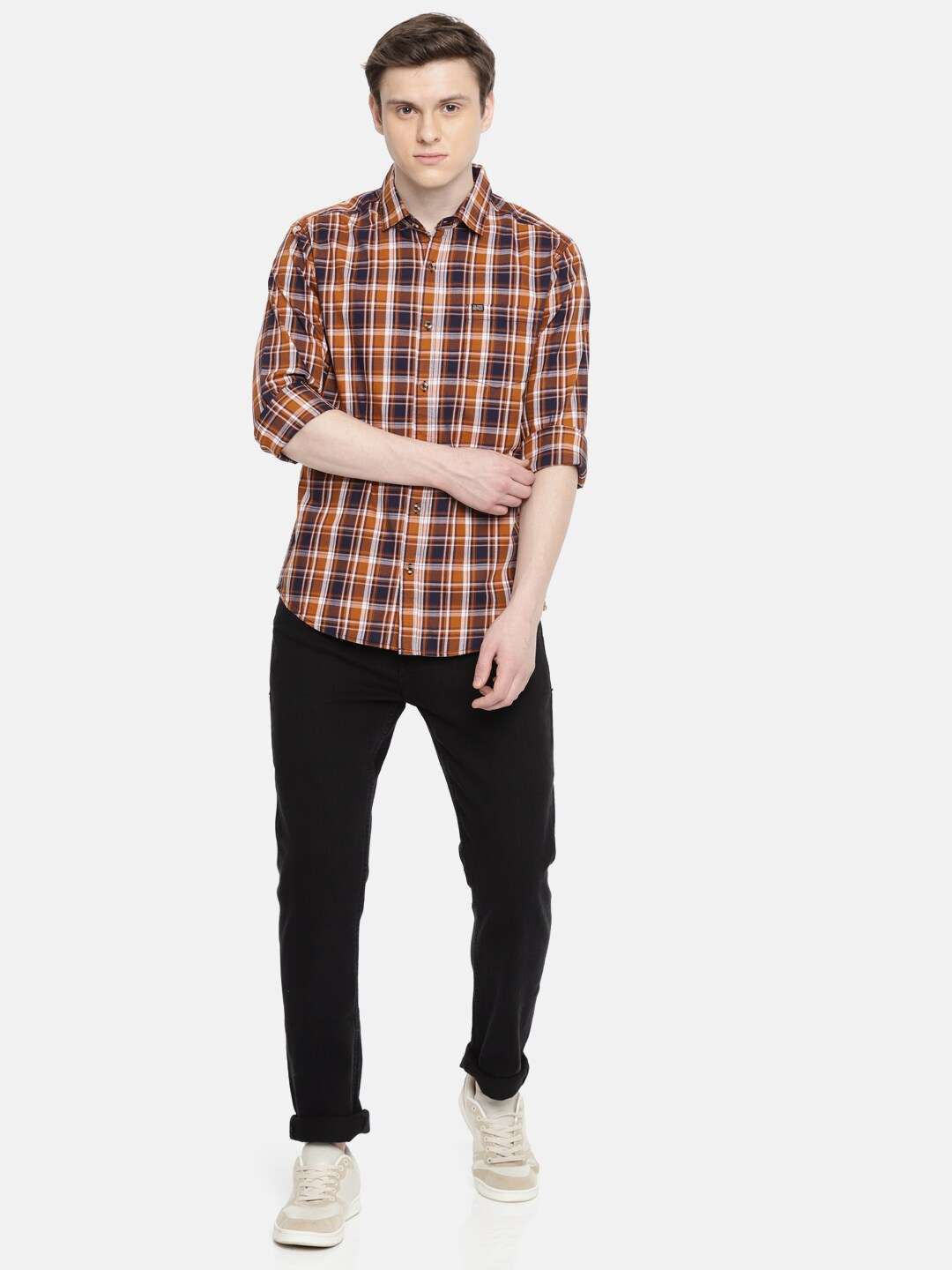 Shop Men Checked Shirt Online.