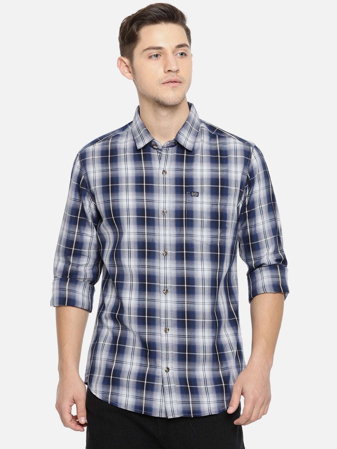 Shop Men Checked Shirt Online.