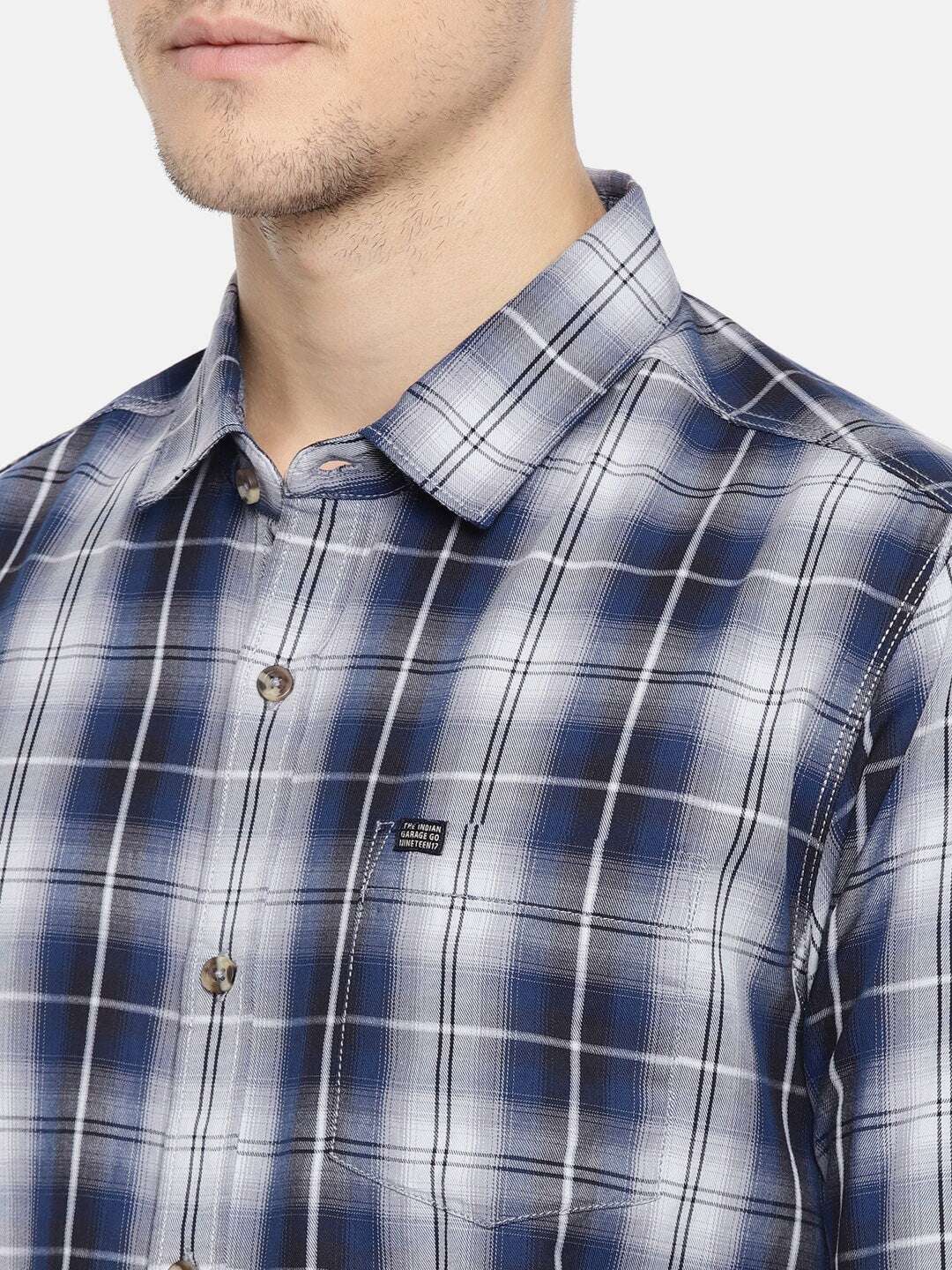 Shop Men Checked Shirt Online.