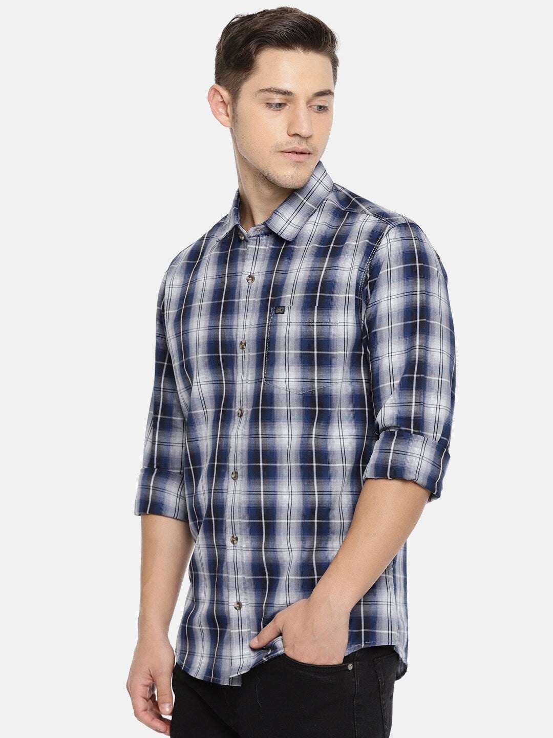 Shop Men Checked Shirt Online.