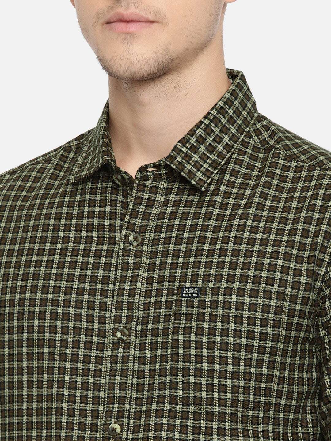 Shop Men Checked Shirt Online.