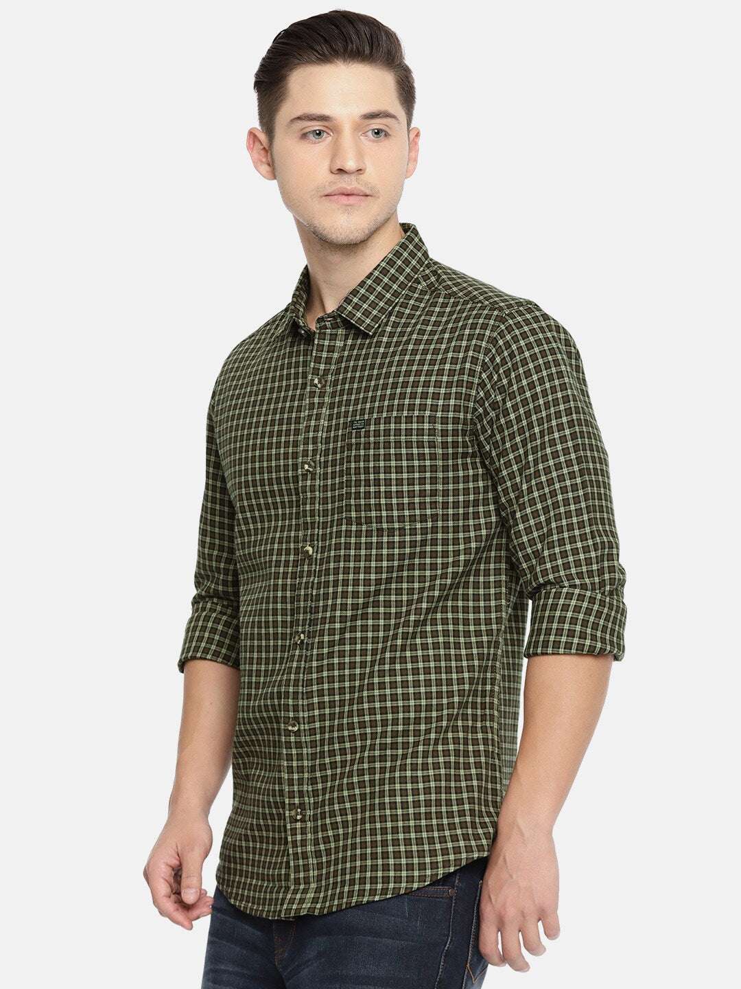 Shop Men Checked Shirt Online.