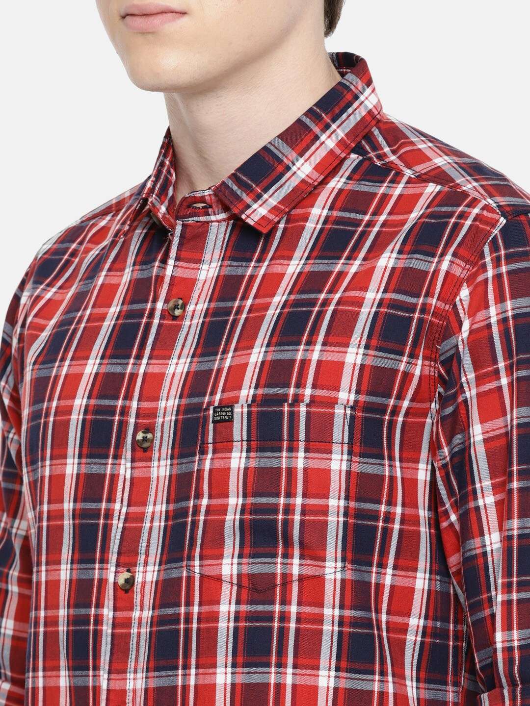 Shop Men Checked Shirt Online.