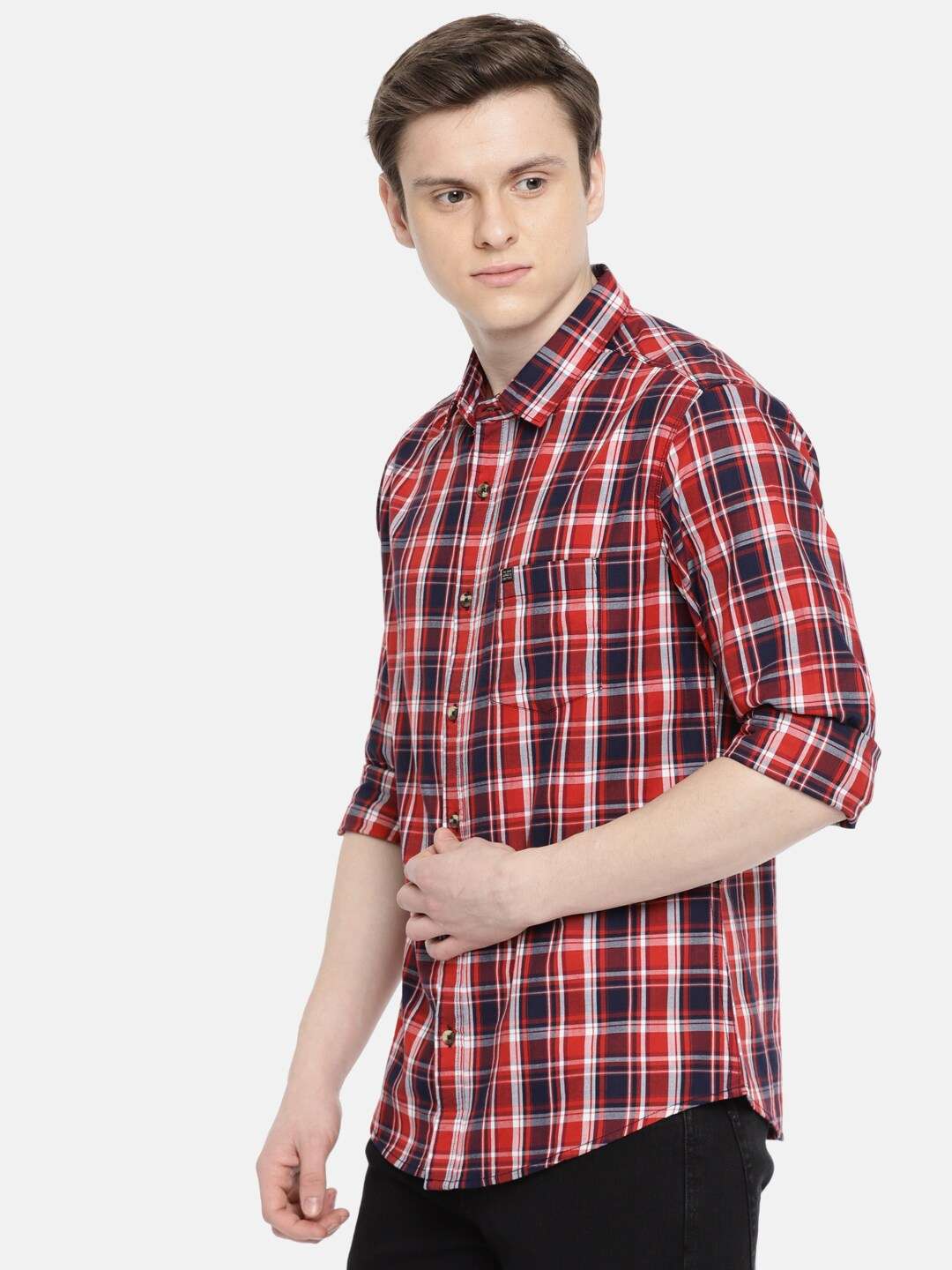 Shop Men Checked Shirt Online.