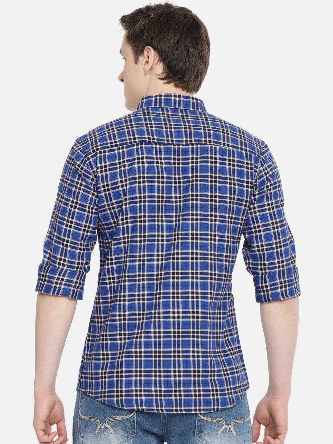 Shop Men Casual Checked Shirt Online.