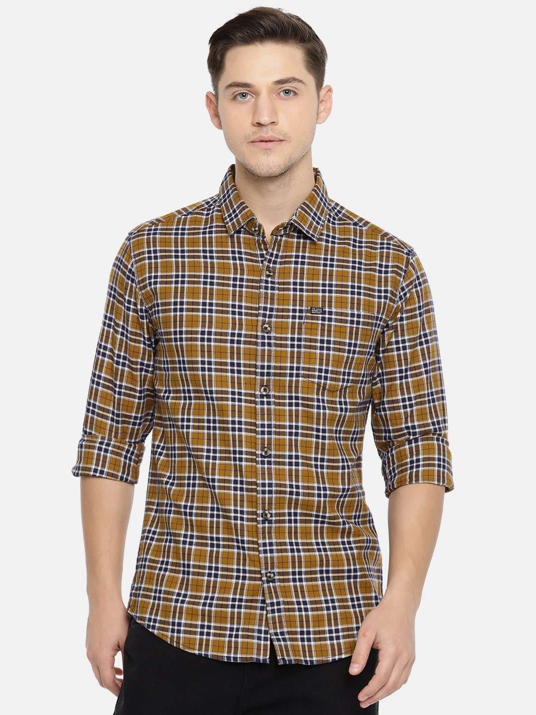 Shop Men Casual Checked Shirt Online.