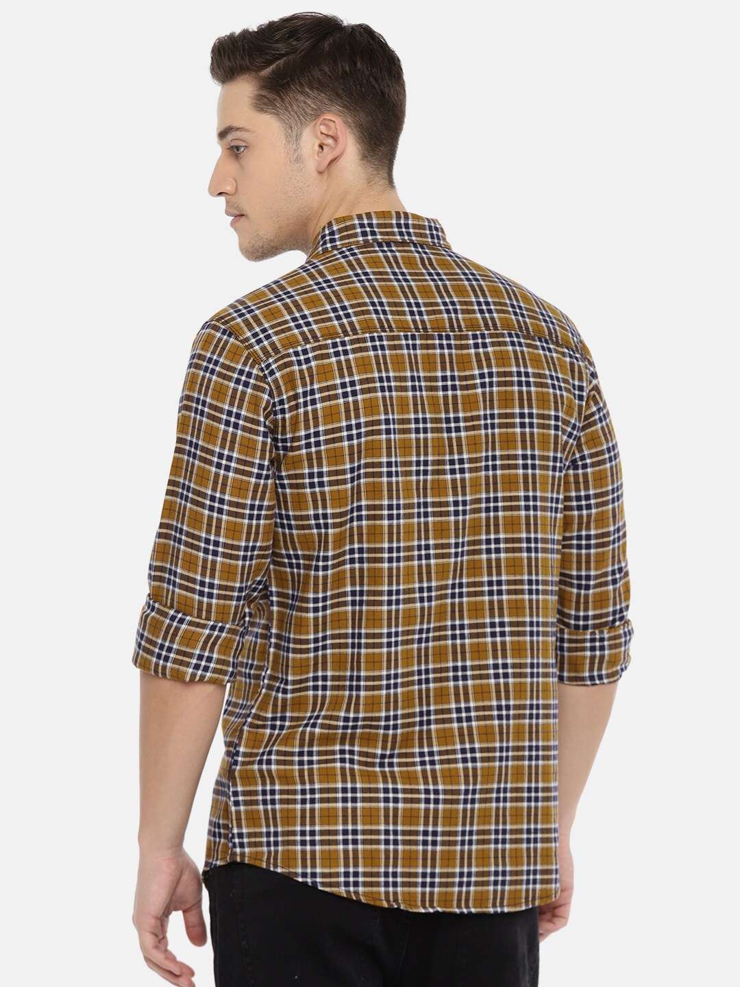 Shop Men Casual Checked Shirt Online.