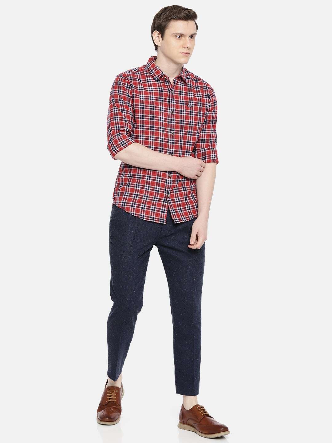 Shop Men Casual Checked Shirt Online.