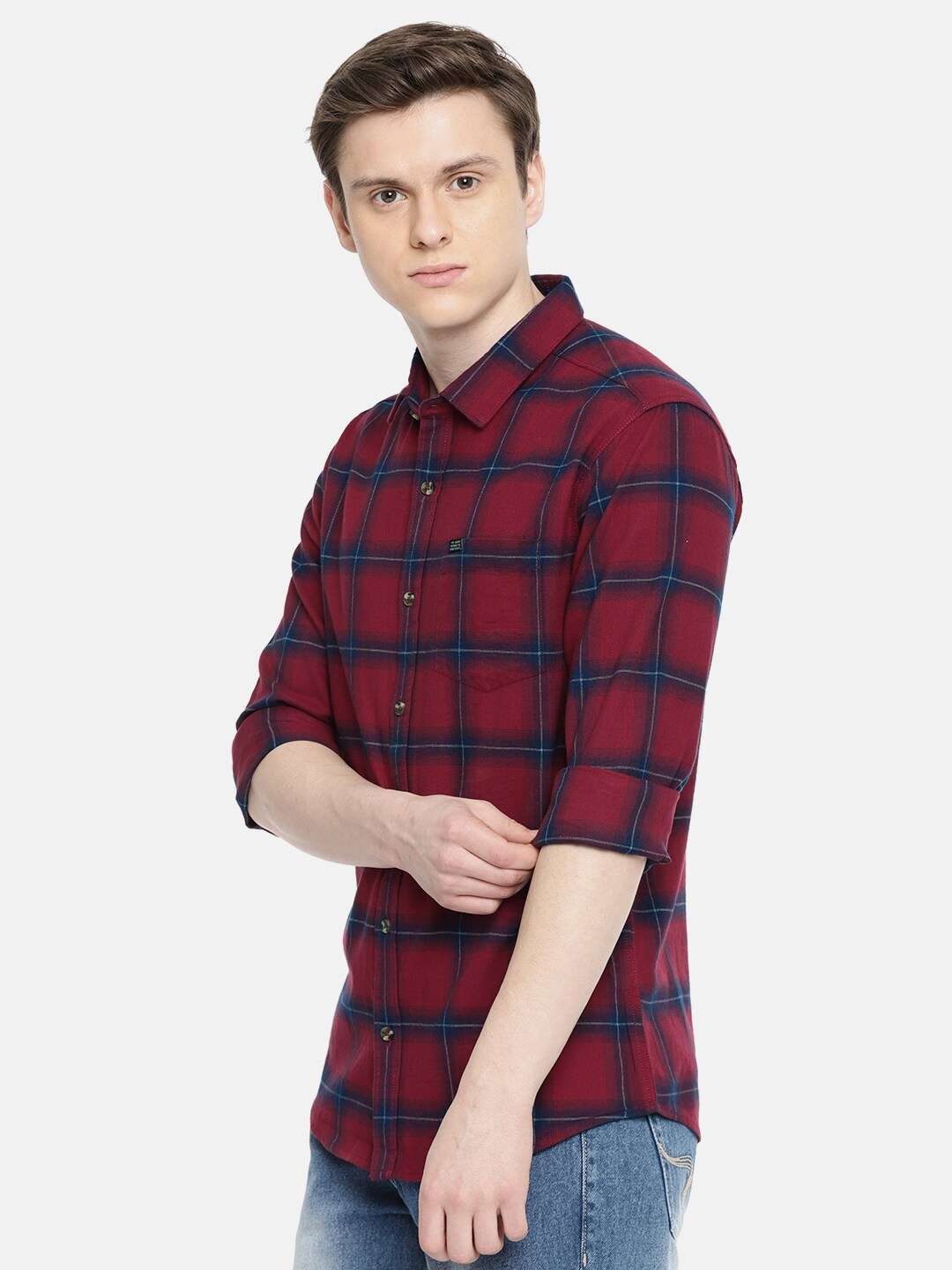 Shop Men Casual Check Shirt Online.