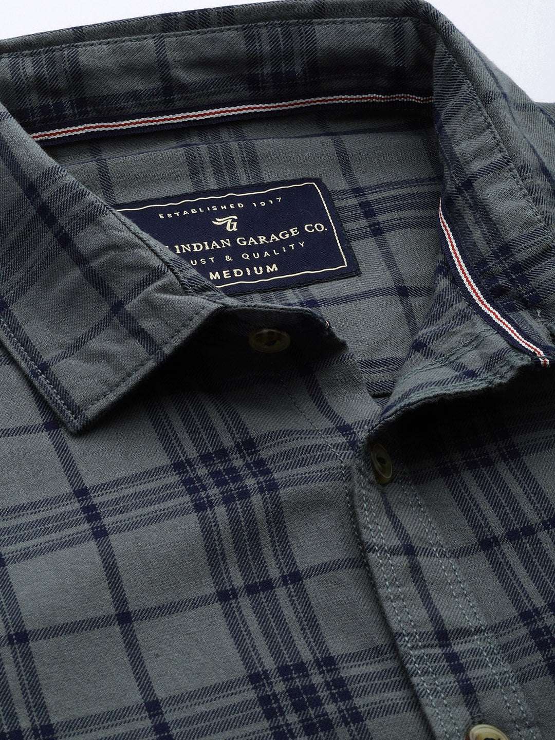 Shop Men's Checked Slim Fit Shirt Online.