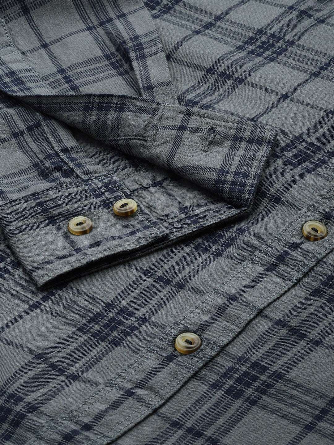 Shop Men's Checked Slim Fit Shirt Online.