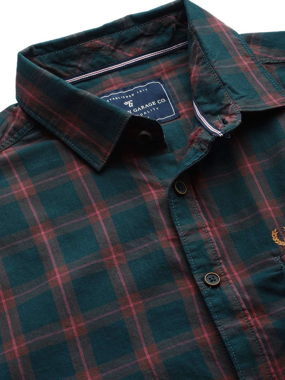 Shop Men Casual Checked Shirt Online.