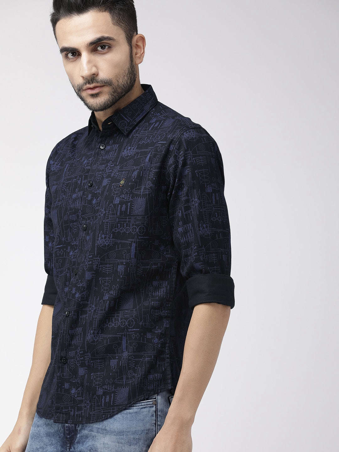 Shop Men Printed Casual Shirt Online.