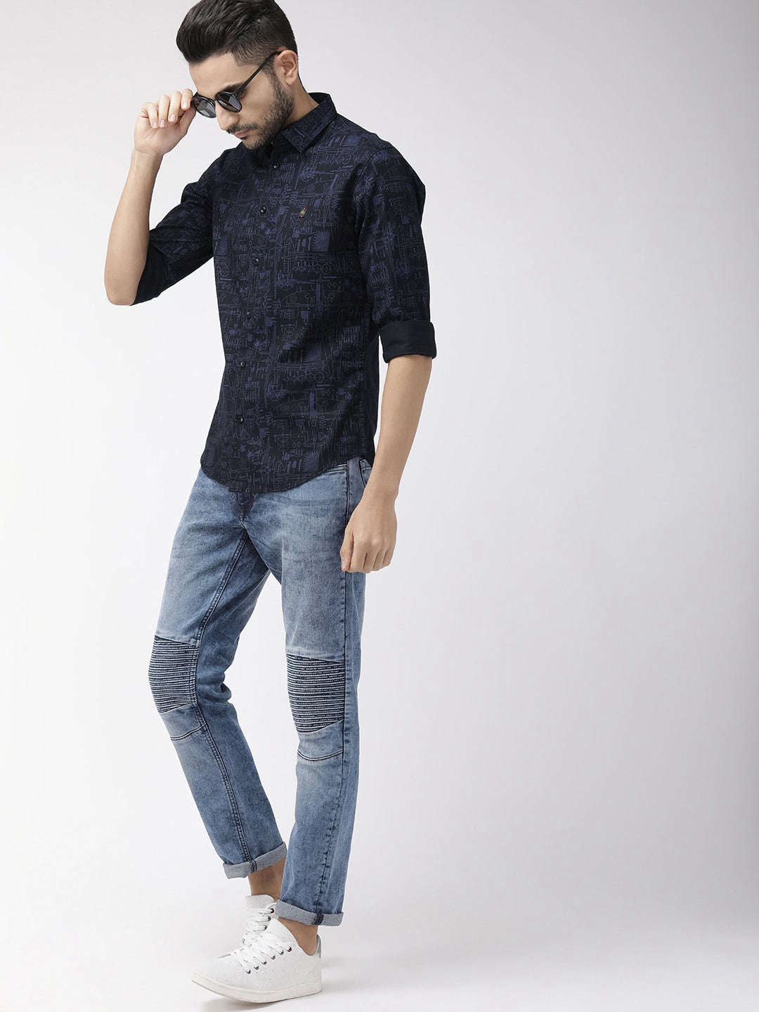 Shop Men Printed Casual Shirt Online.