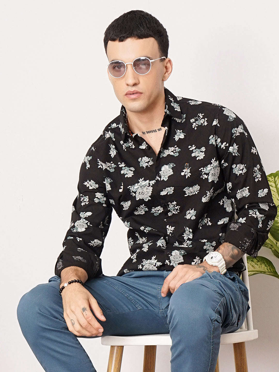 Shop Men Floral Casual Shirt Online.