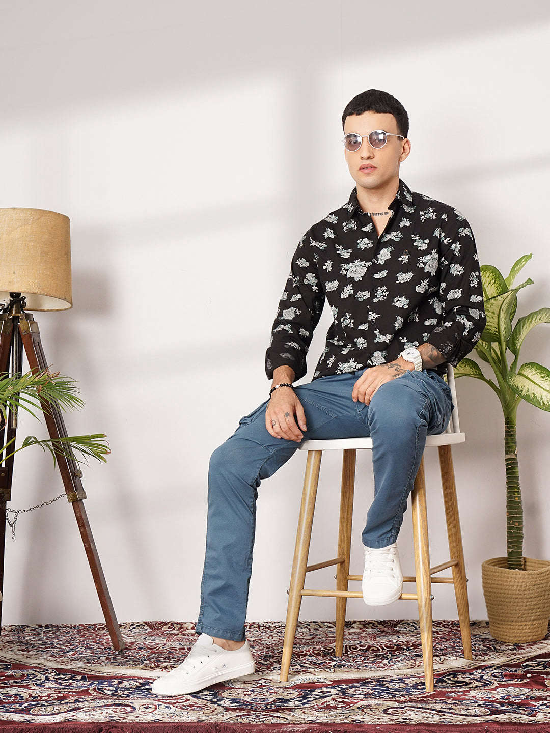 Shop Men Floral Casual Shirt Online.