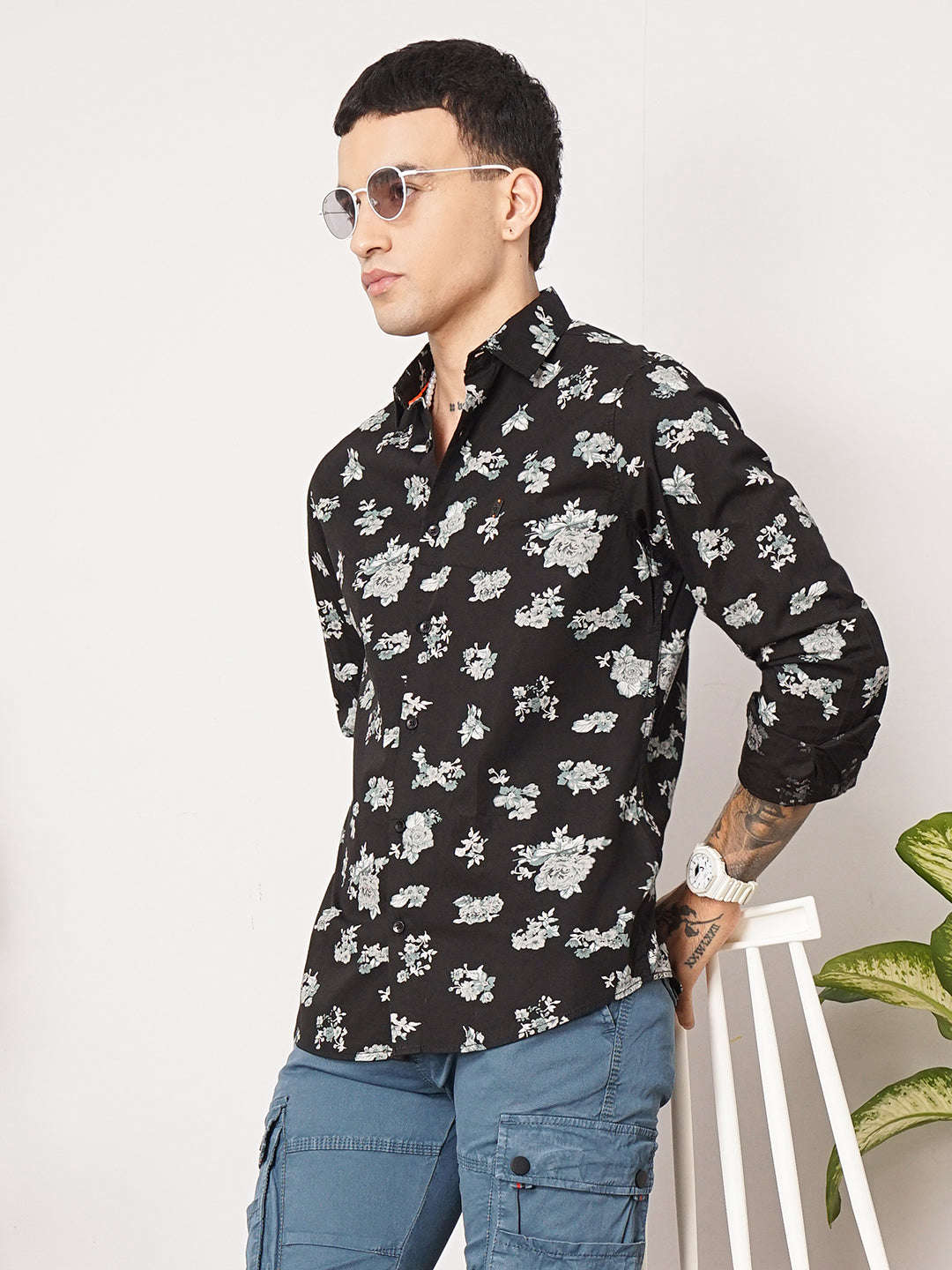 Shop Men Floral Casual Shirt Online.