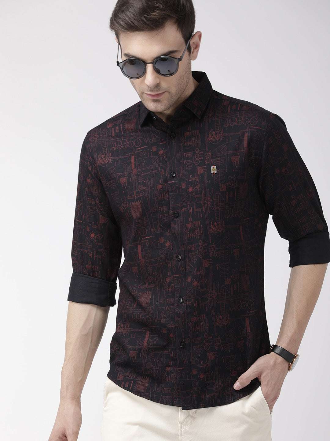 Shop Men Printed Casual Shirt Online.