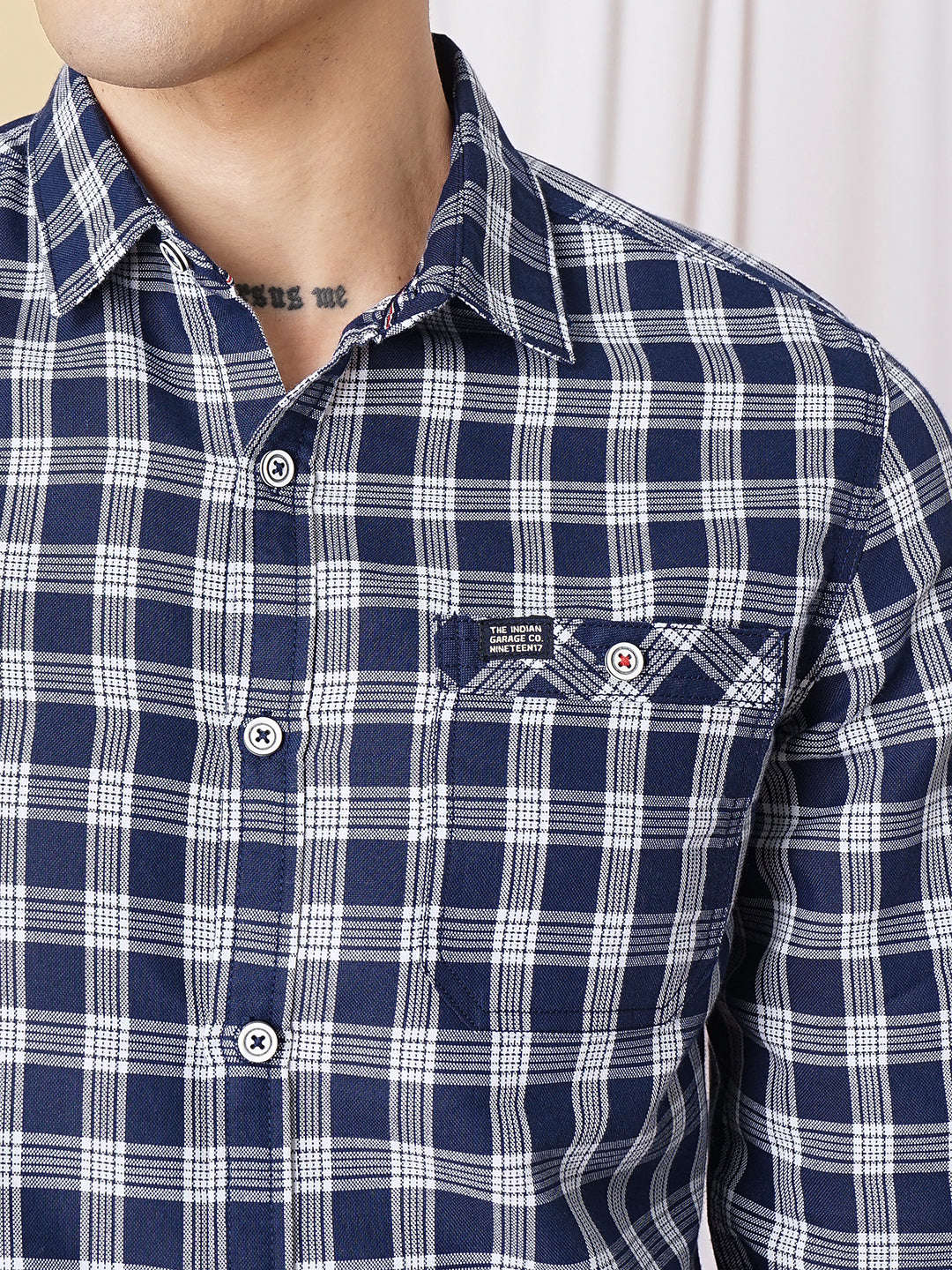 Shop Men Checked Casual Shirt Online.