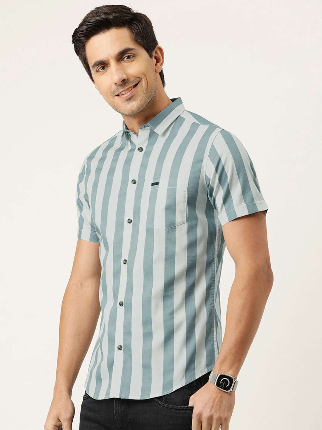 Shop Men Striped Shirt Online.