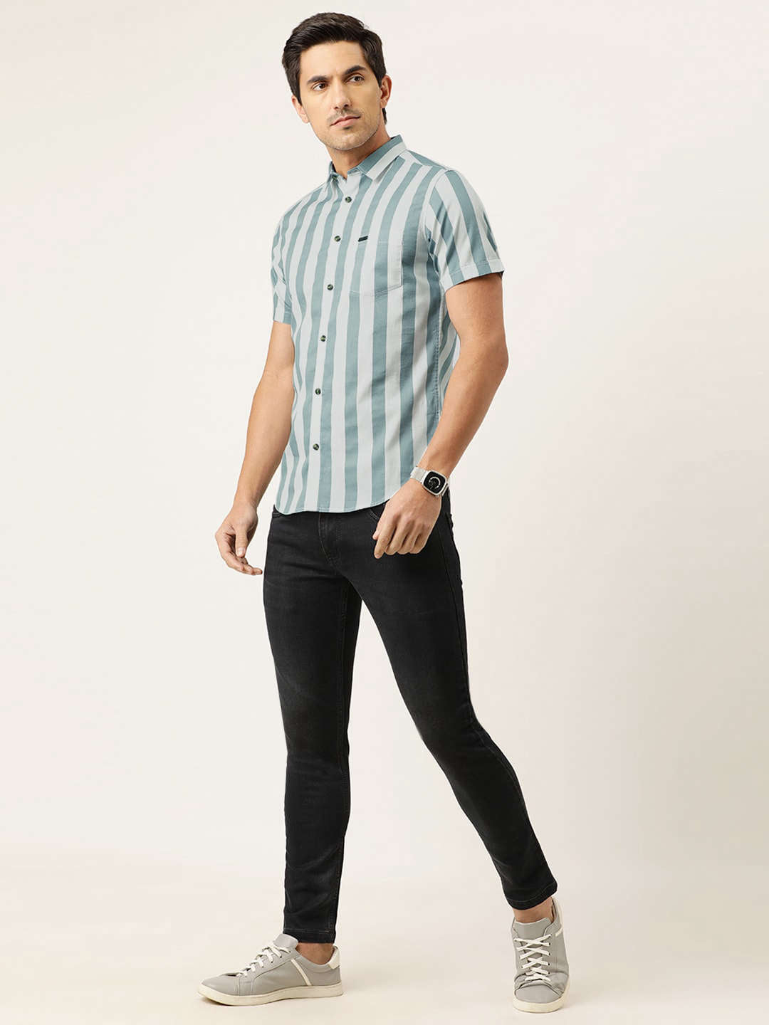 Shop Men Striped Shirt Online.