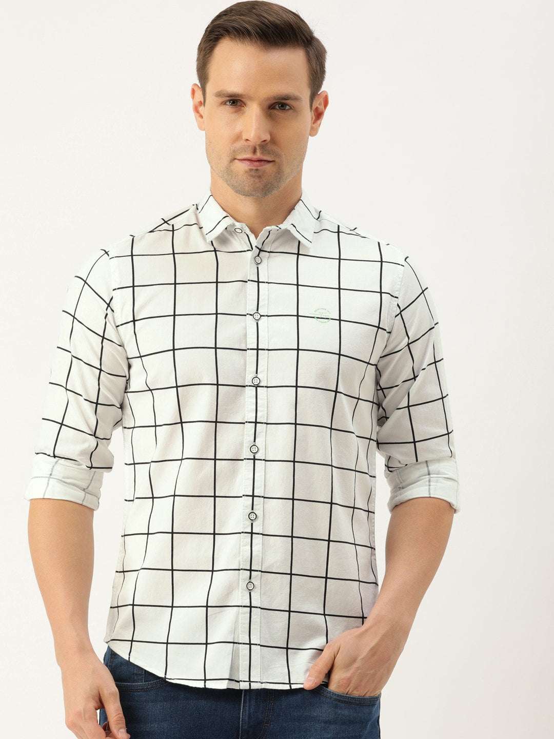 Shop Men Checked Shirt Online.