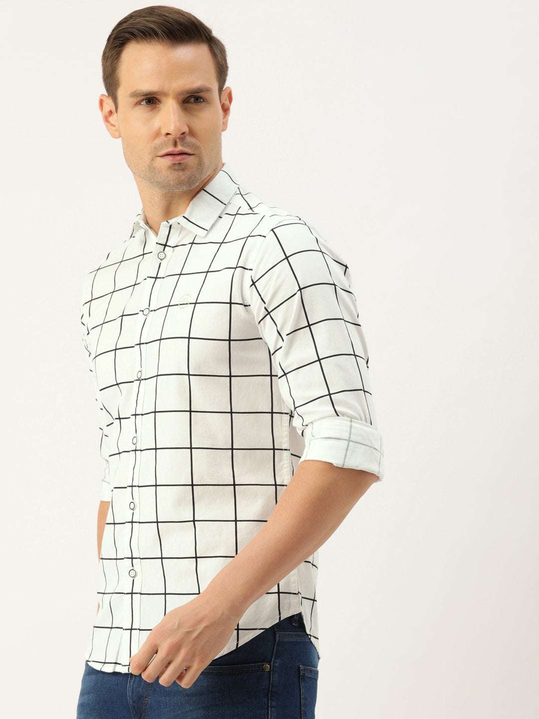 Shop Men Checked Shirt Online.