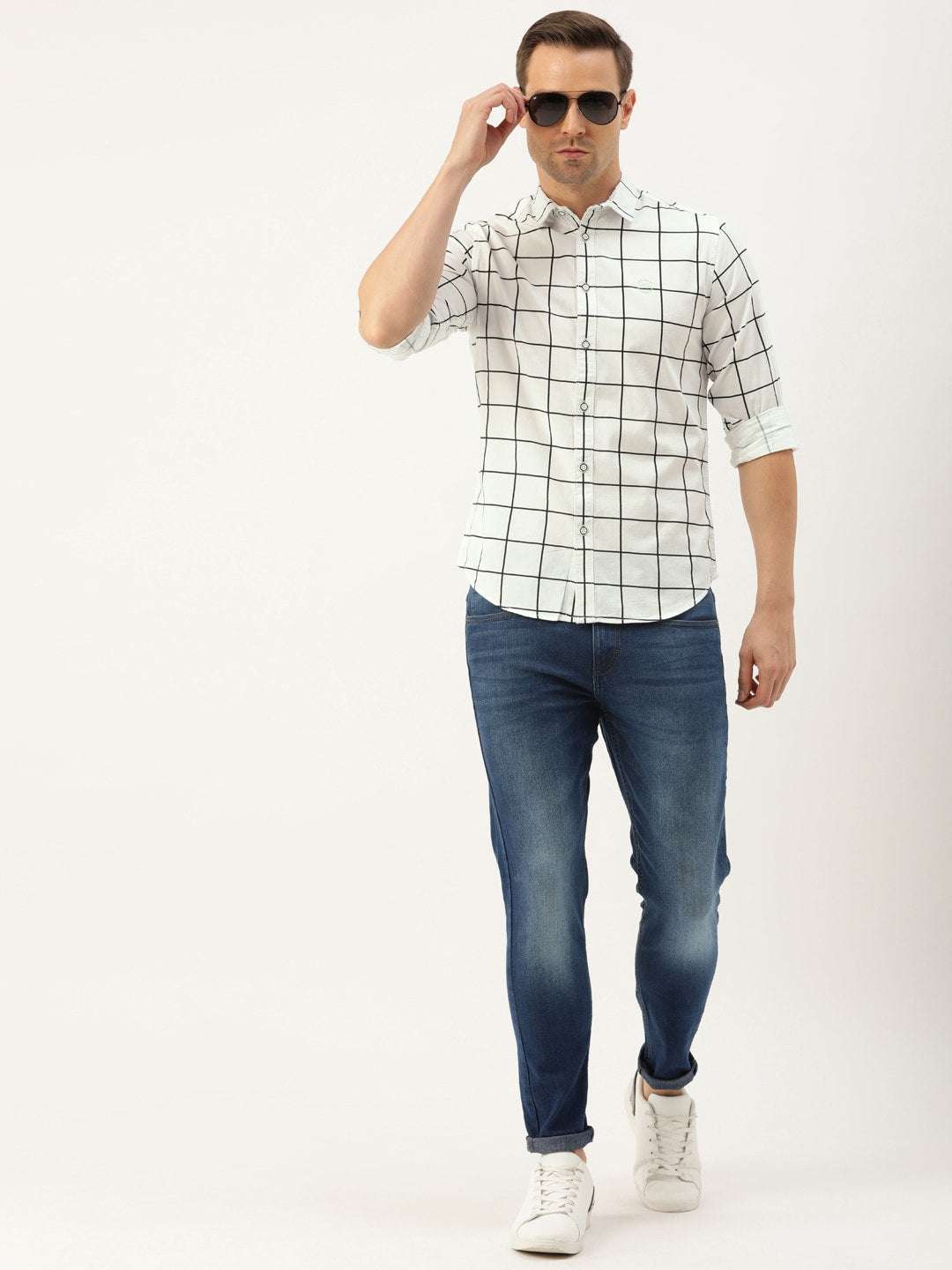 Shop Men Checked Shirt Online.