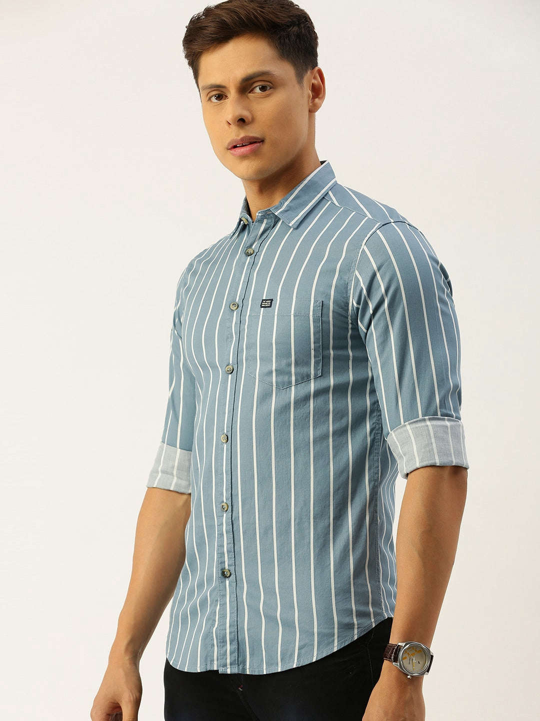 Shop Men Striped Shirt Online.