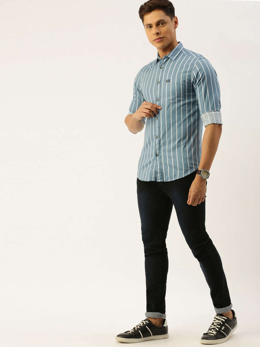 Shop Men Striped Shirt Online.