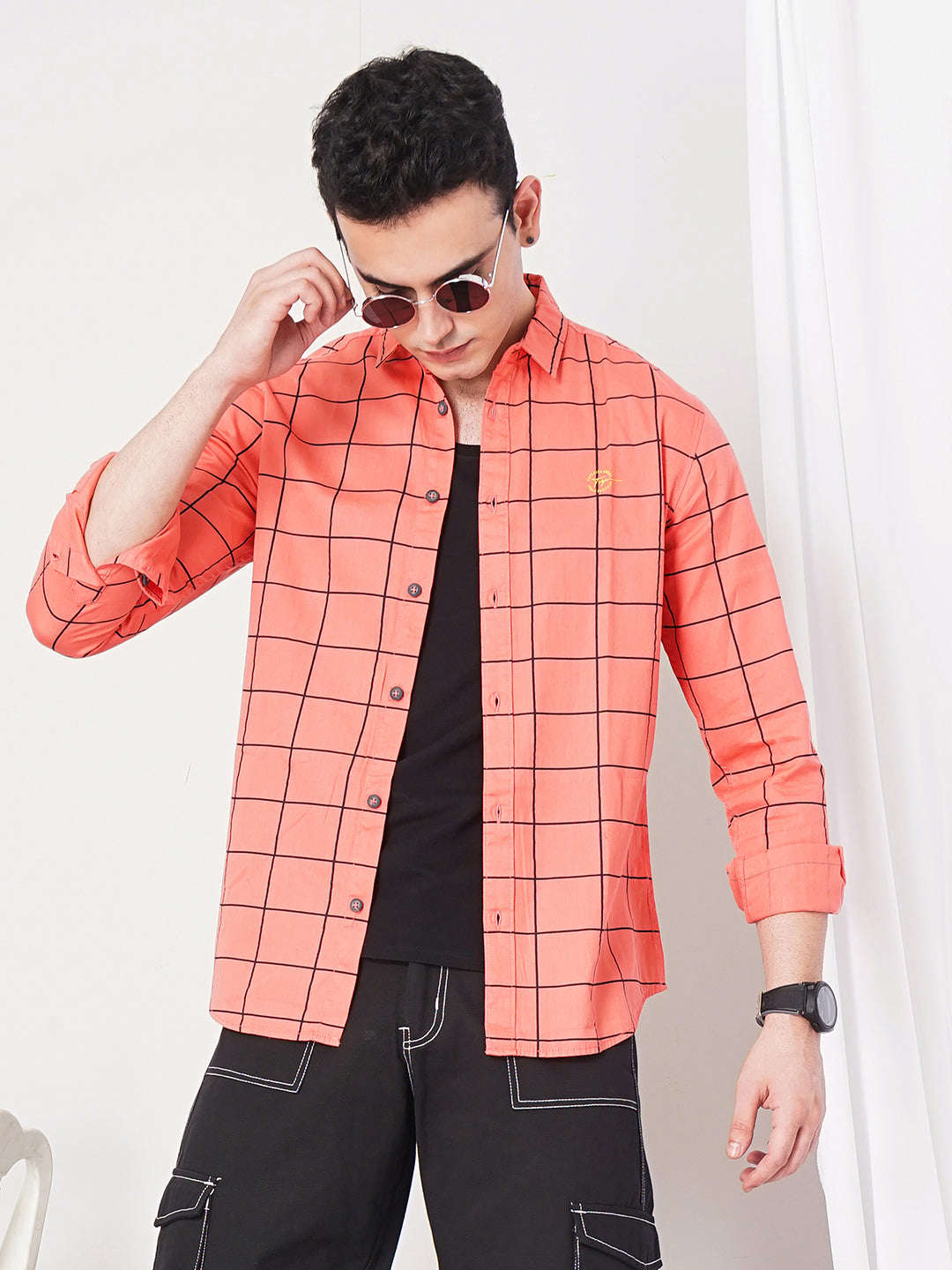 Shop Men Checked Shirt Online.