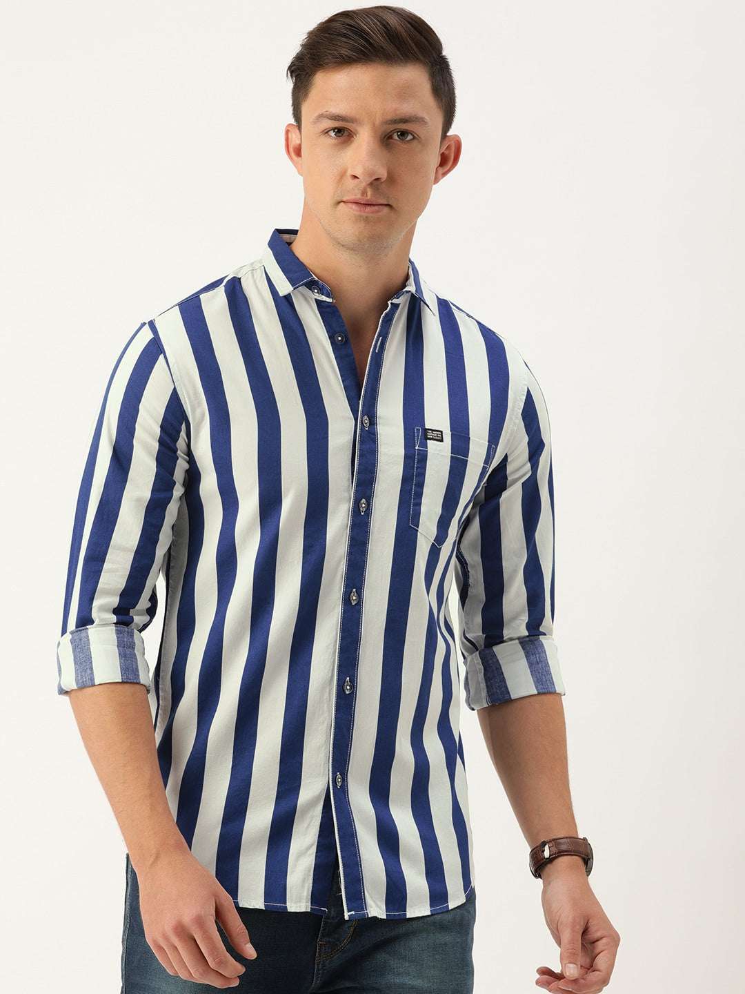 Shop Men Striped Shirt Online.