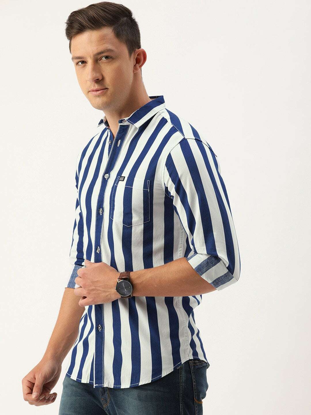 Shop Men Striped Shirt Online.