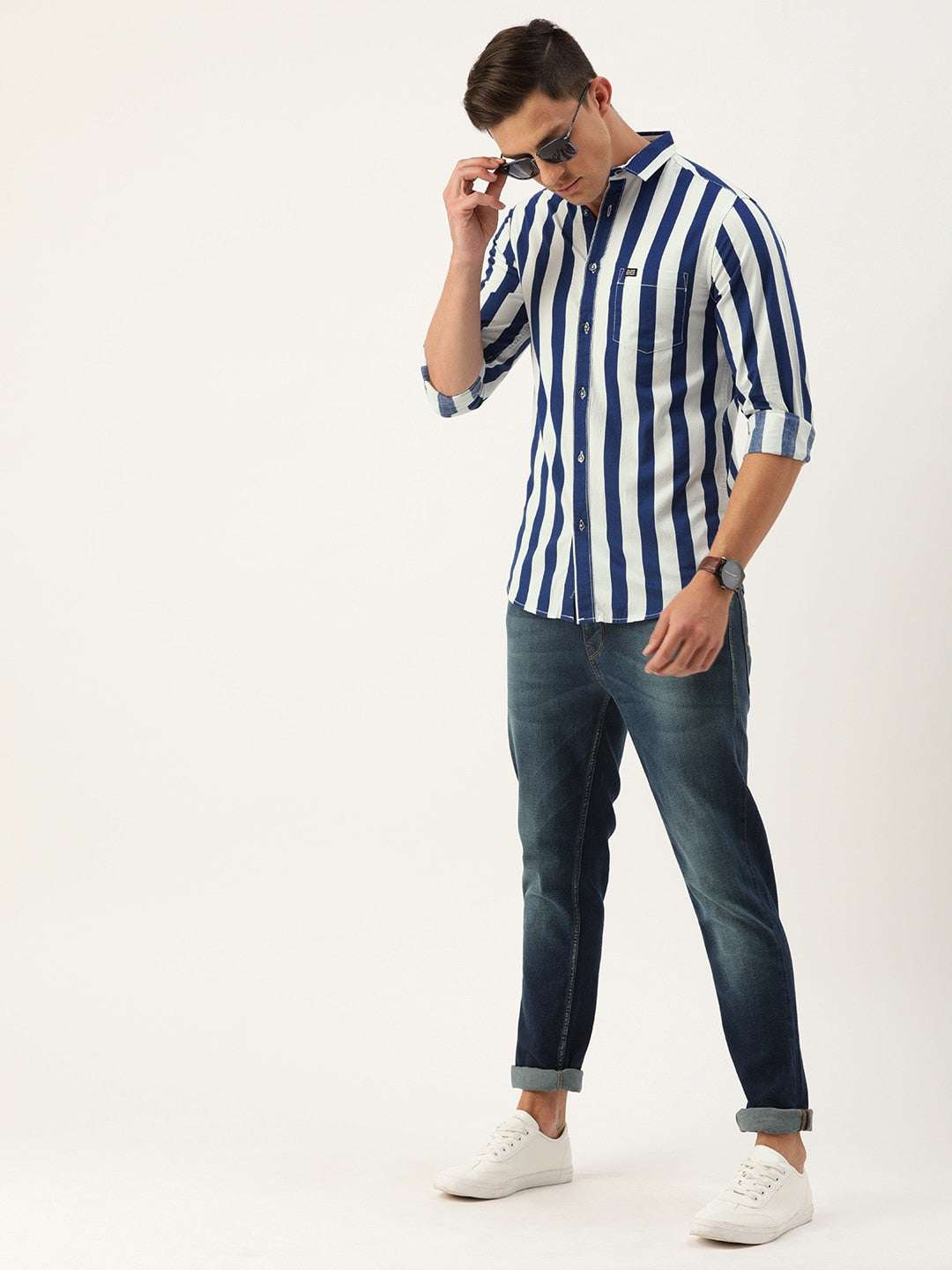 Shop Men Striped Shirt Online.