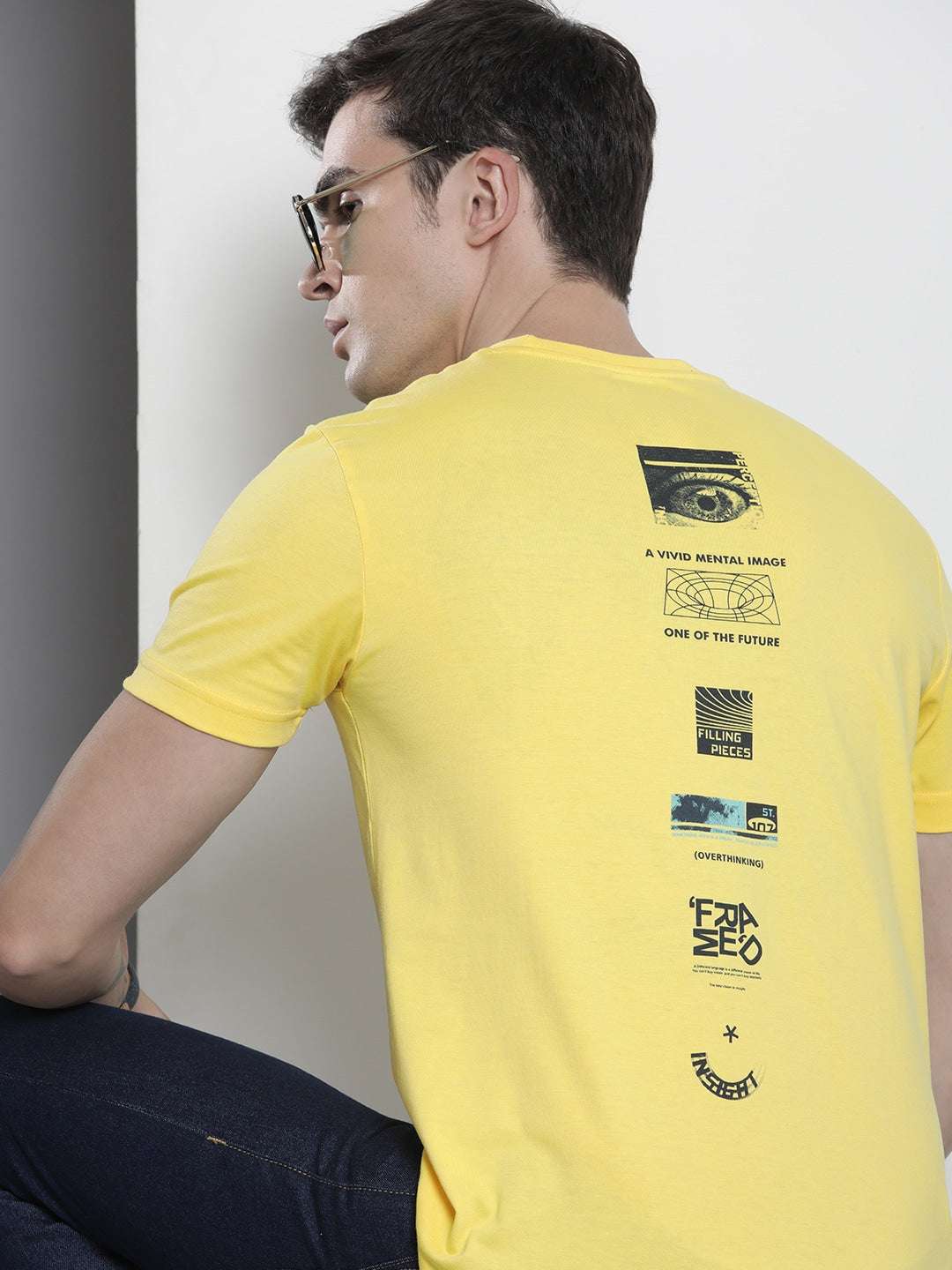 Shop Men Back Printed T-shirt Online.